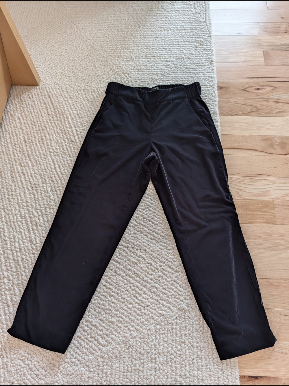 J. Crew Black Velvet Jogger Pants
